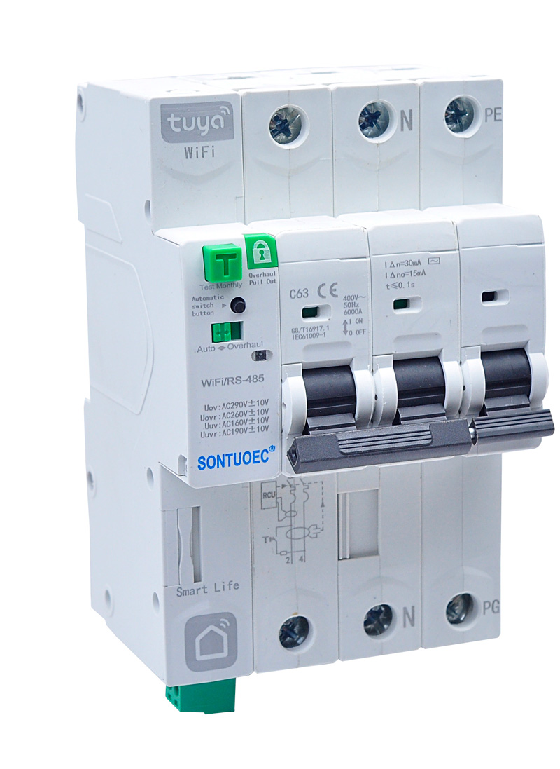 IOT 4G سرکٹ بریکر وائی فائی تیویا ایپ ریموٹ کنٹرول وائرلیس ریموٹ